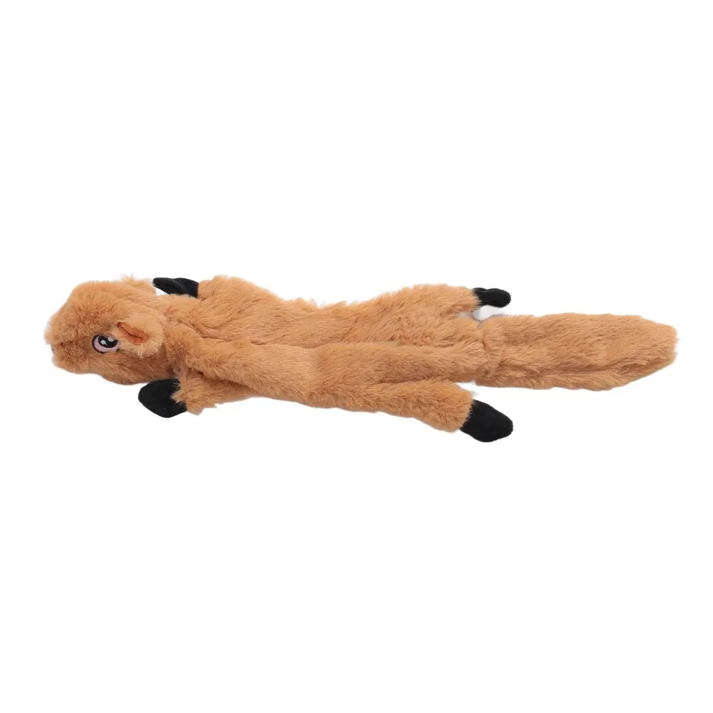 Squeaky Flat Plush Dog Chew Toy – Animal Shape, Dental Clean Dog Chew Toy Nixie