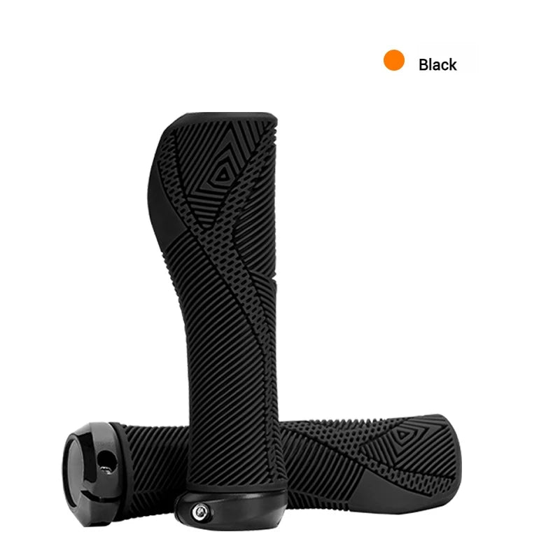 ENLEE Ergonomic MTB Bike Handlebar Grips – Anti-Slip, Shockproof Bike Handlebar Grips Nixie Black