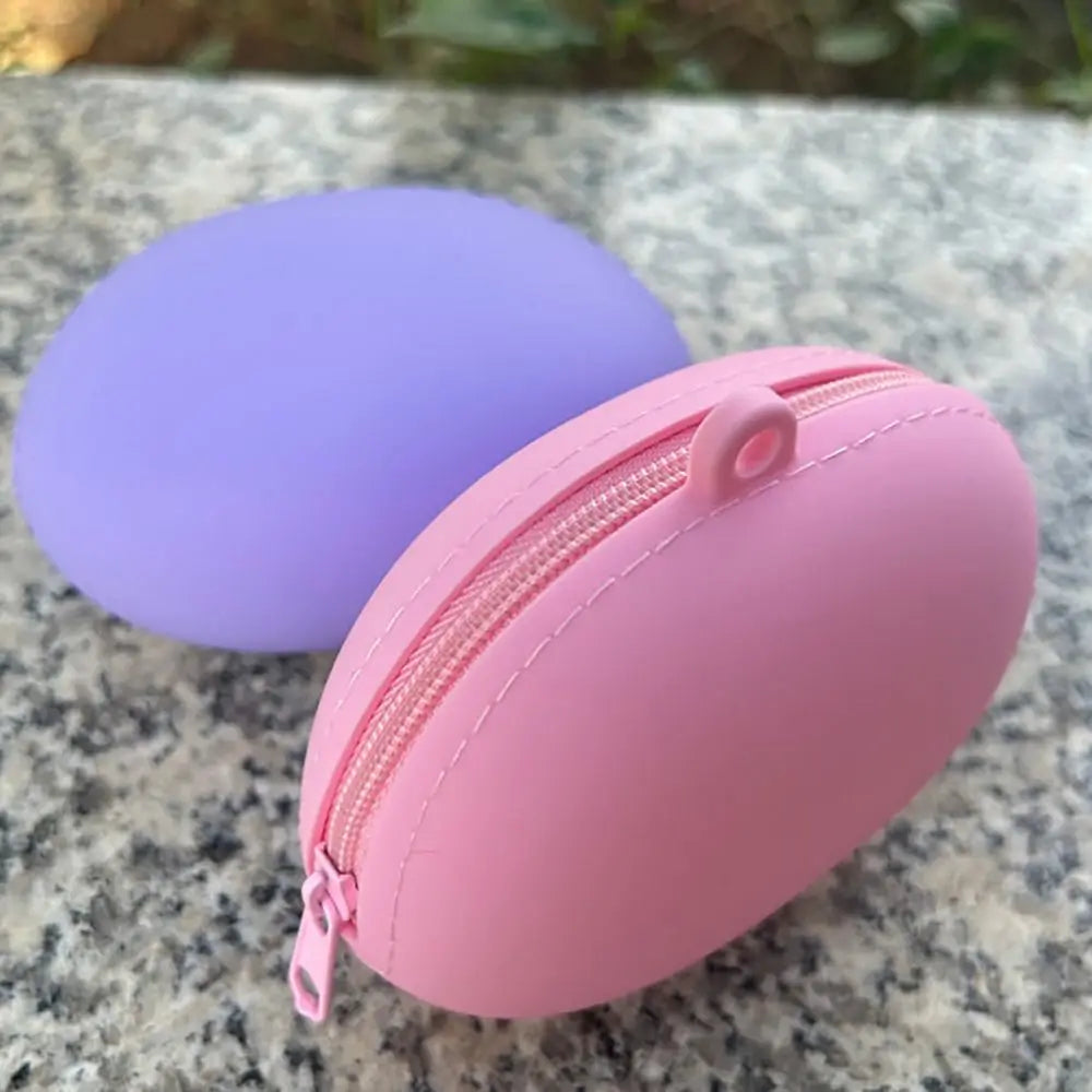 Silicone Mini Coin Purse Candy Color Zipper Wallet & Earphone Bag Silicone Coin Purse Nixie