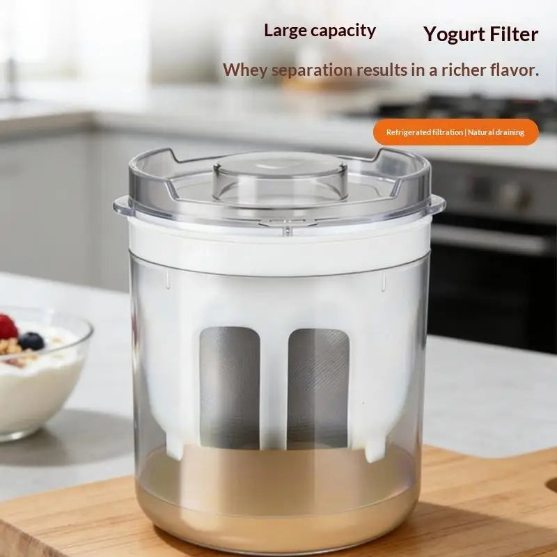 Greek Yogurt Strainer 2L Stainless Steel Fine Mesh Whey Filter Yogurt Strainer Nixie