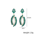 Nixie Gold Plated Rhinestone Drop Earrings for Women