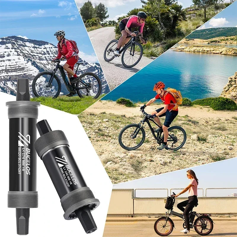 BUCKLOS Square Taper Bottom Bracket BB68 MTB Road E-Bike BSA Bicycle Bottom Bracket Nixie