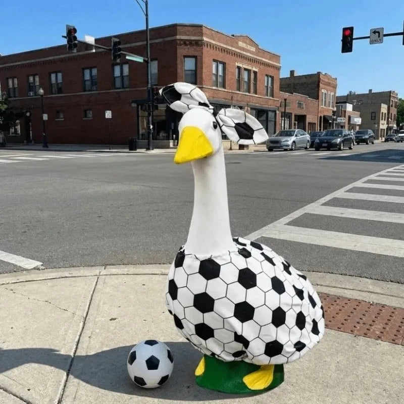 Football Theme Porch Goose Costume – Lawn Garden Outfit Garden Goose Costume Nixie