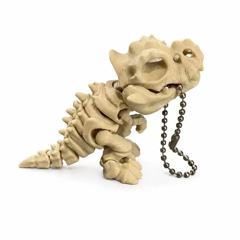 Articulated Dinosaur Skeleton Ornament – Movable Joints Desk Decor