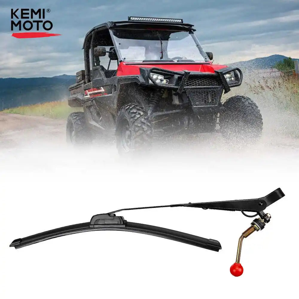 KEMIMOTO UTV Manual Windshield Wiper Kit – Polaris Can-Am UTV Windshield Wiper Nixie