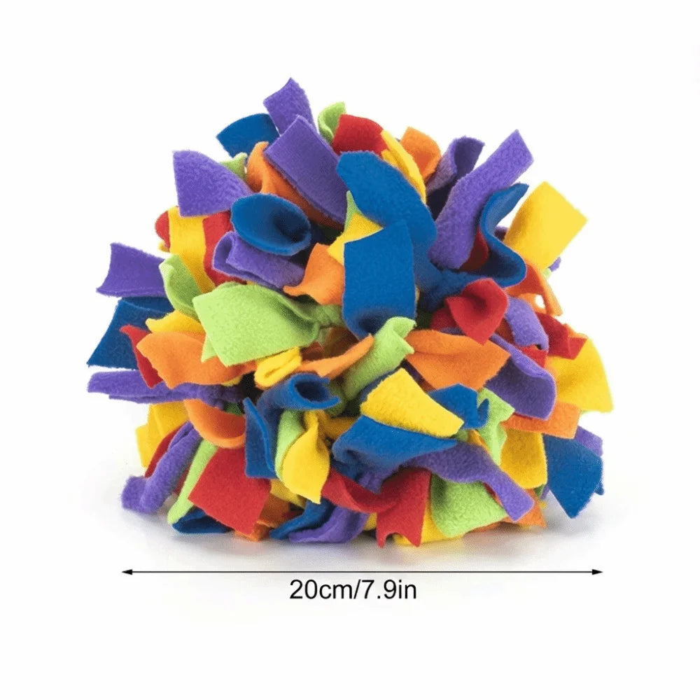 Rainbow Snuffle Ball Dog Enrichment Toy – Brain Training & Slow Feed Dog Enrichment Toy Nixie