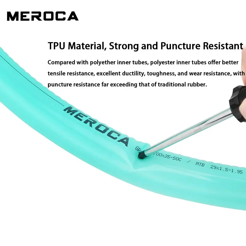 MEROCA TPU MTB Inner Tube 26/27.5/29" Ultralight Presta Valve Bike Inner Tube Nixie