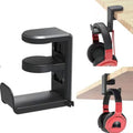 360° Rotating Headphone Stand Desk Clamp Hanger Headphone Stand Nixie black