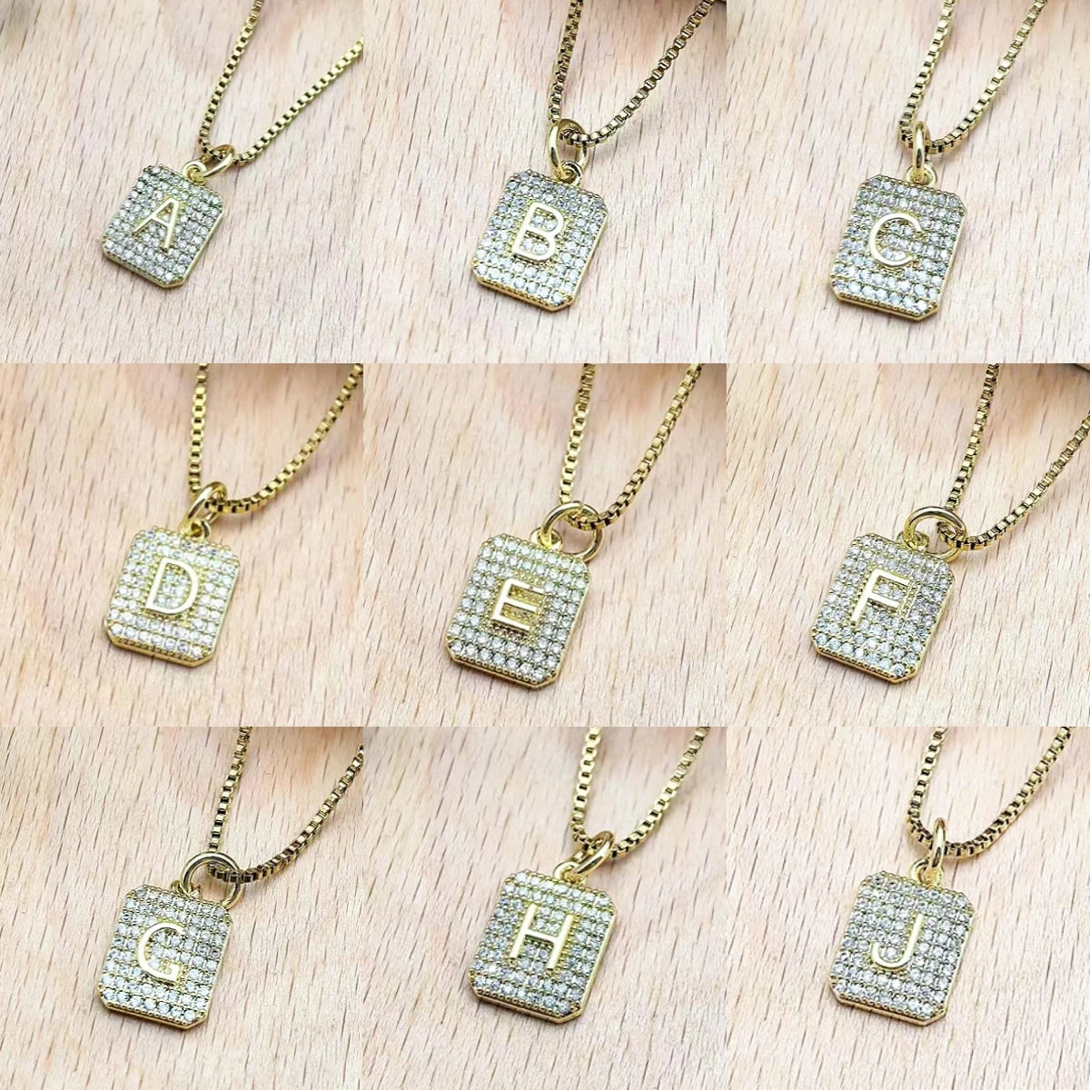 Mini Letter Gold Plated Pendant Necklace for Women | Elegant Pendant Necklace Nixie