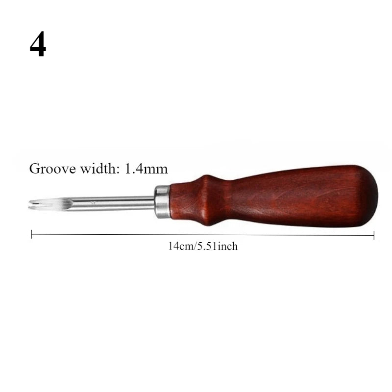 Leather Manual Groover U-Shape Slotting Tool – DIY Leathercraft