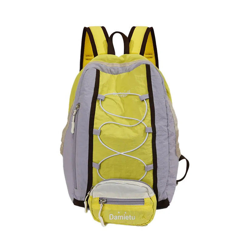 Color-Block Lightweight Backpack – Travel, Hiking & School Lightweight Backpack Nixie