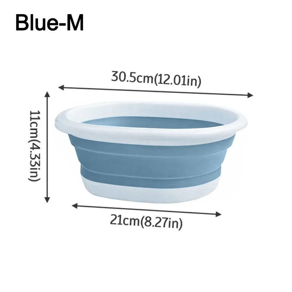 Foldable Wash Basin – Portable Collapsible Laundry Tub S/M/L