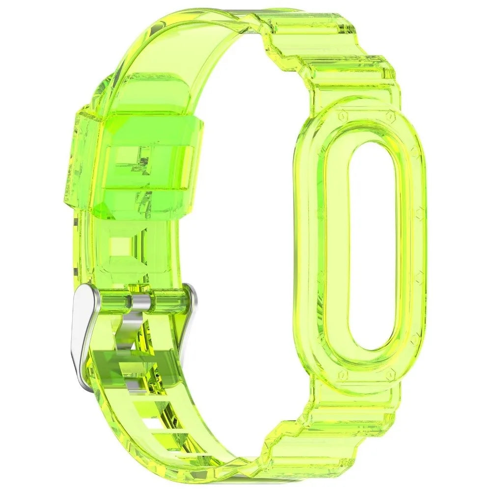 TPU Loop Watch Band for Fitbit Air – Transparent & Breathable Watch Band Strap Nixie Transparent Yellow