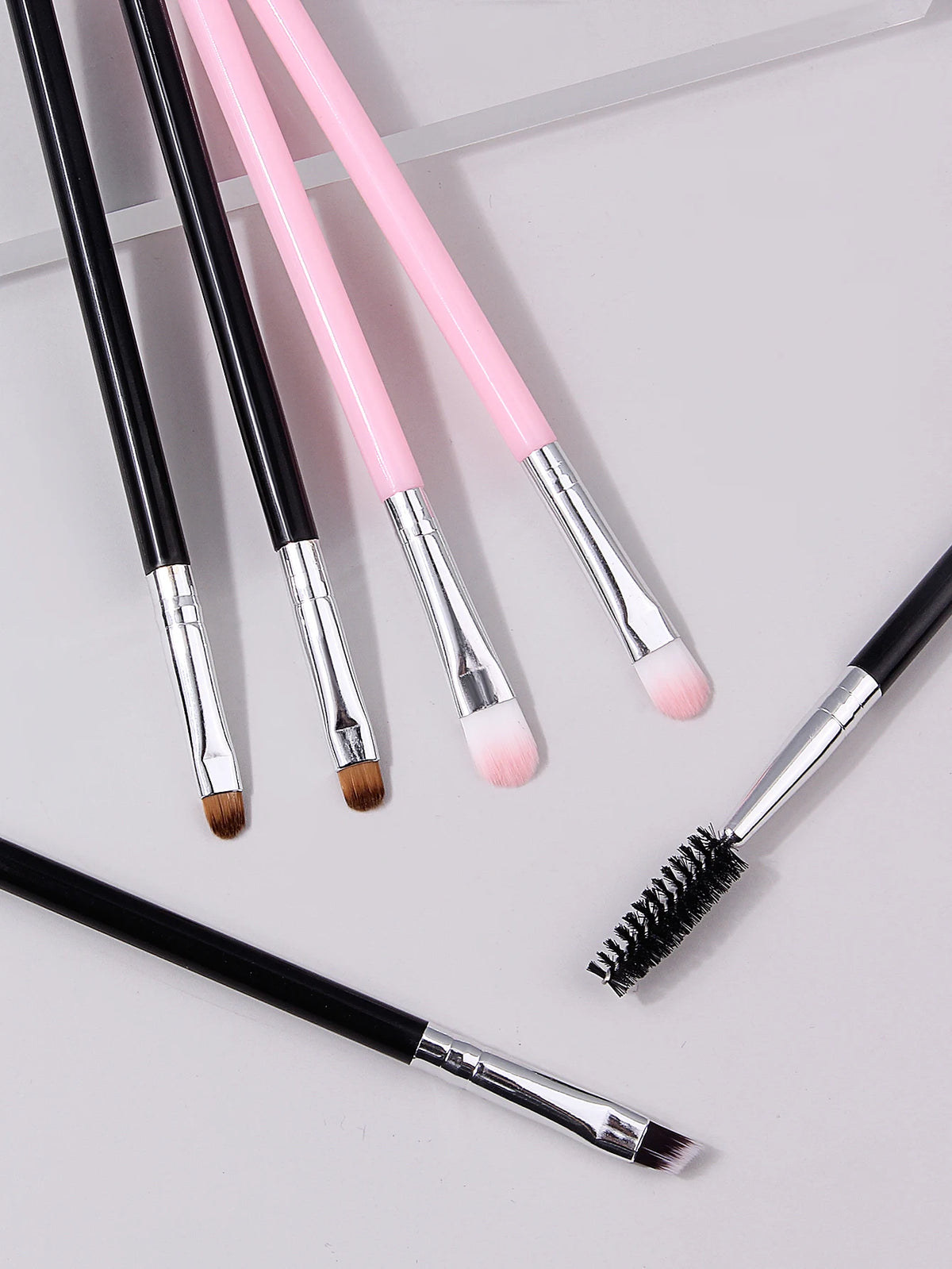 6-Piece Dual-Ended Eye Makeup Brush Set – Eyeshadow & Spoolie Eye Makeup Brushes Nixie